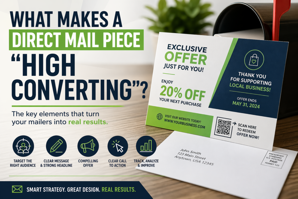 high converting direct mail piece