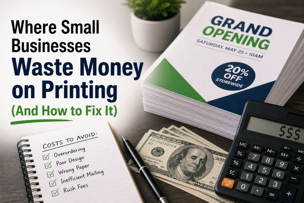 Where Small Businesses Waste Money. Printing Services