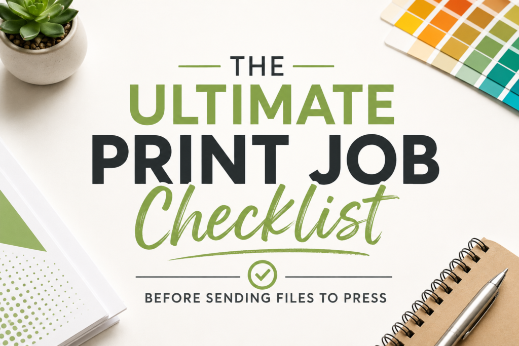 Print Job Checklist